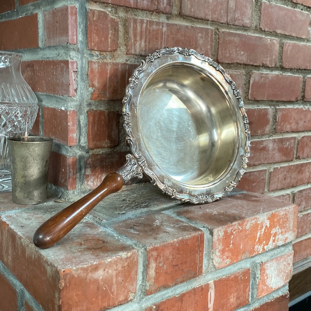 Vintage silver plated pan